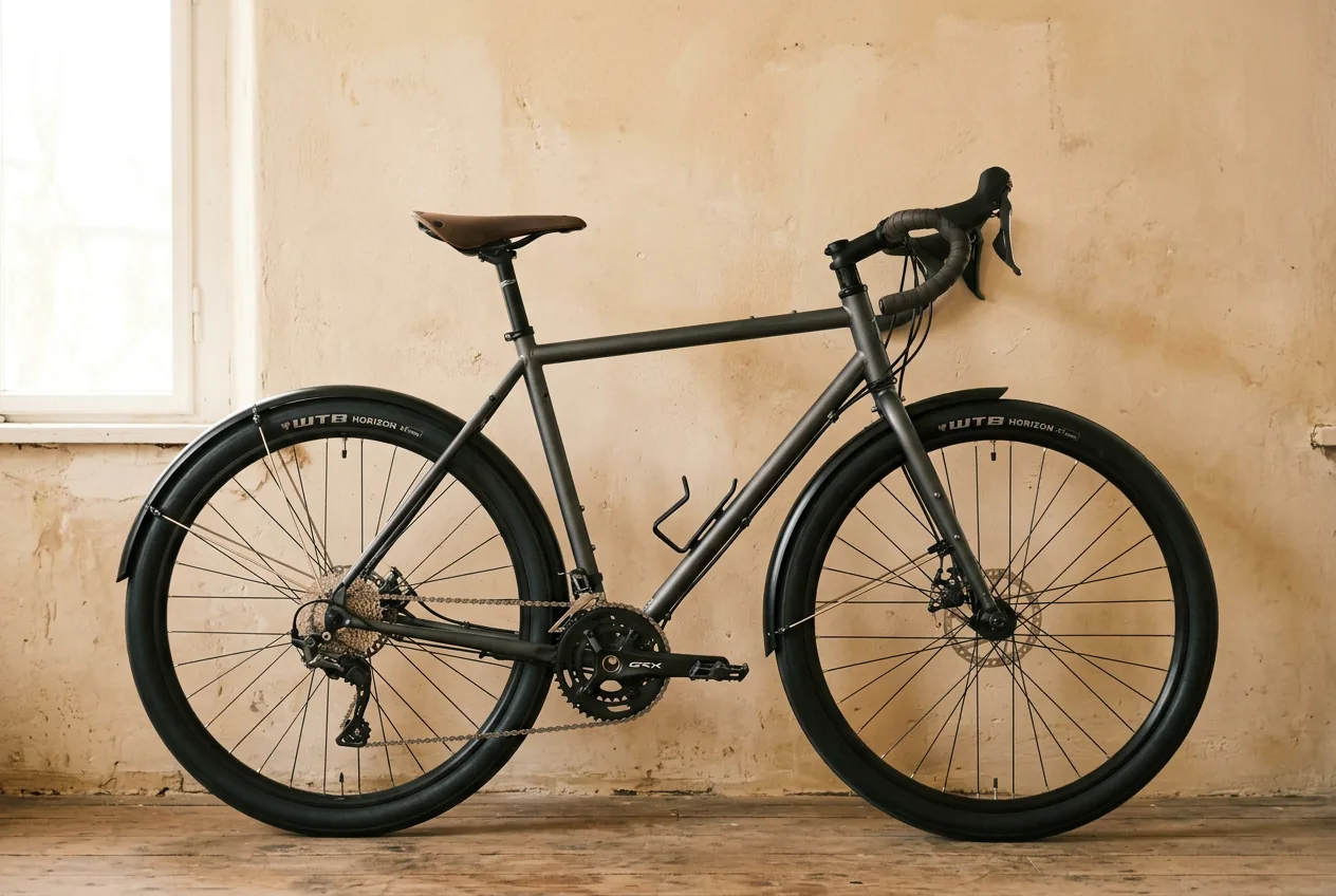 Charcoal gravel bike